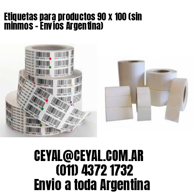 Etiquetas para productos 90 x 100 (sin minmos - Envíos Argentina)