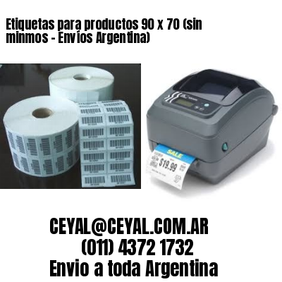 Etiquetas para productos 90 x 70 (sin minmos - Envíos Argentina)