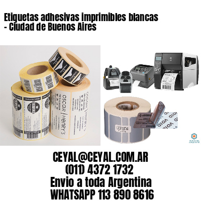Etiquetas adhesivas imprimibles blancas - Ciudad de Buenos Aires