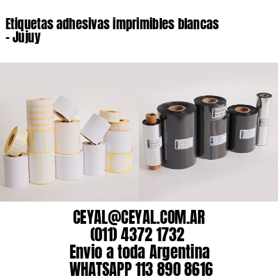 Etiquetas adhesivas imprimibles blancas – Jujuy