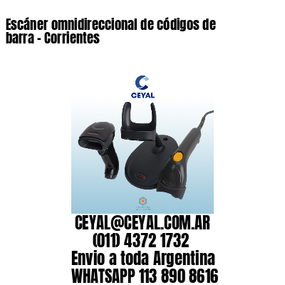 Escáner omnidireccional de códigos de barra – Corrientes