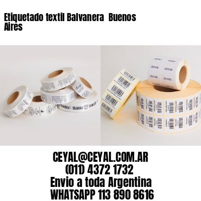 Etiquetado textil Balvanera  Buenos Aires