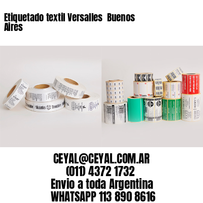 Etiquetado textil Versalles  Buenos Aires
