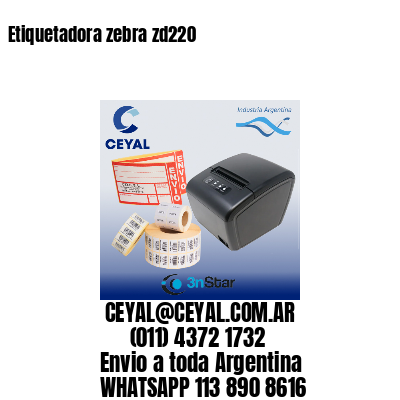 Etiquetadora zebra zd220