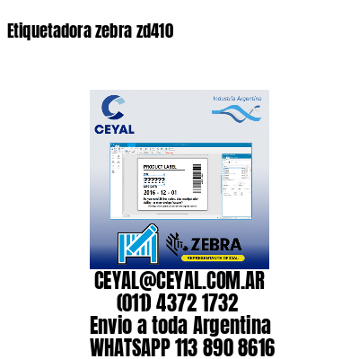 Etiquetadora zebra zd410