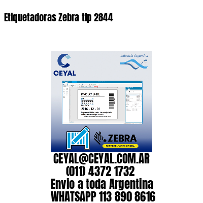 Etiquetadoras Zebra tlp 2844