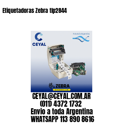 Etiquetadoras Zebra tlp2844