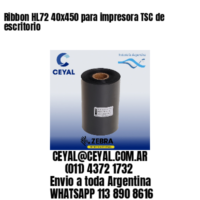 Ribbon HL72 40×450 para impresora TSC de escritorio