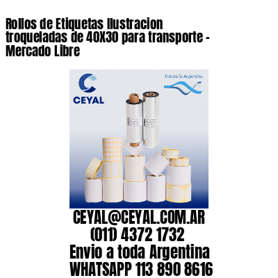 Rollos de Etiquetas Ilustracion troqueladas de 40X30 para transporte – Mercado Libre