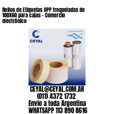 Rollos de Etiquetas OPP troqueladas de 100X60 para cajas – Comercio electrónico