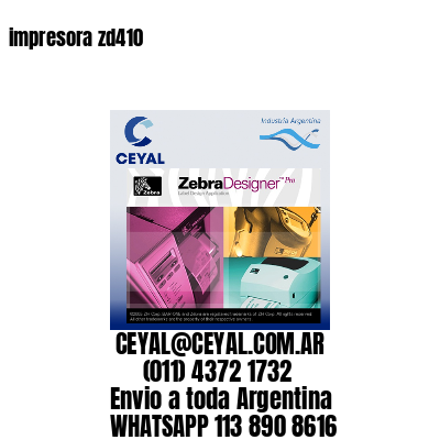 impresora zd410