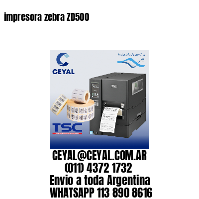 impresora zebra ZD500