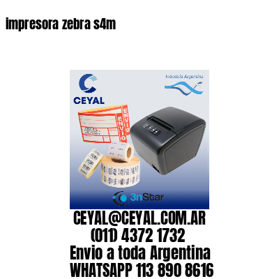 impresora zebra s4m