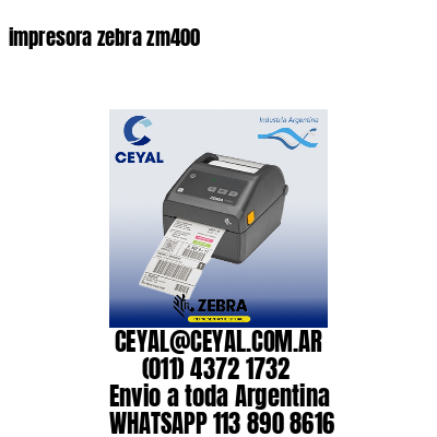 impresora zebra zm400