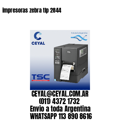 impresoras zebra tlp 2844