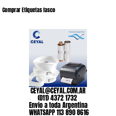 Comprar Etiquetas fasco