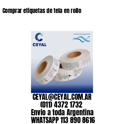 Comprar etiquetas de tela en rollo