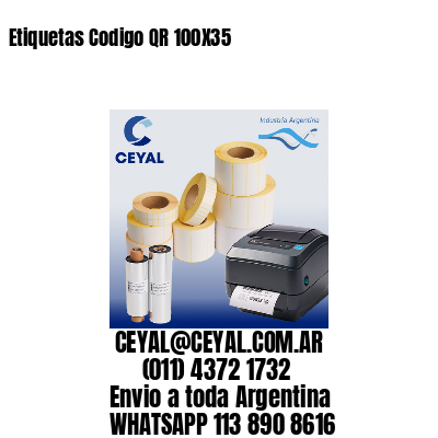 Etiquetas Codigo QR 100X35
