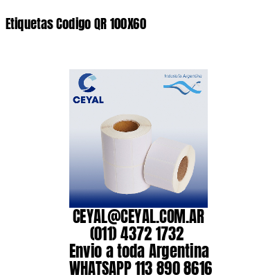 Etiquetas Codigo QR 100X60