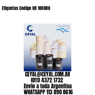 Etiquetas Codigo QR 100X80