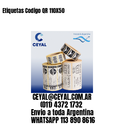 Etiquetas Codigo QR 110X50