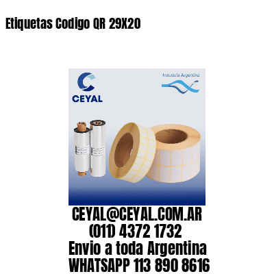 Etiquetas Codigo QR 29X20