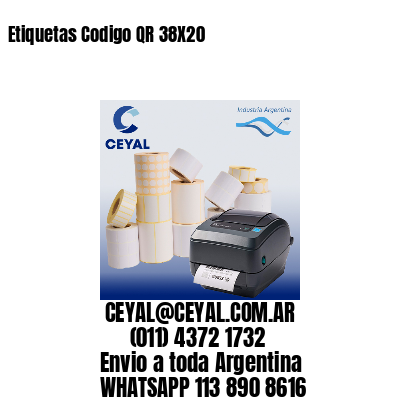Etiquetas Codigo QR 38X20