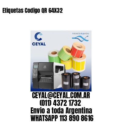 Etiquetas Codigo QR 64X32
