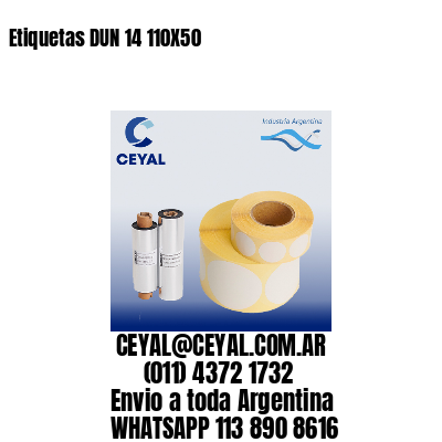 Etiquetas DUN 14 110X50