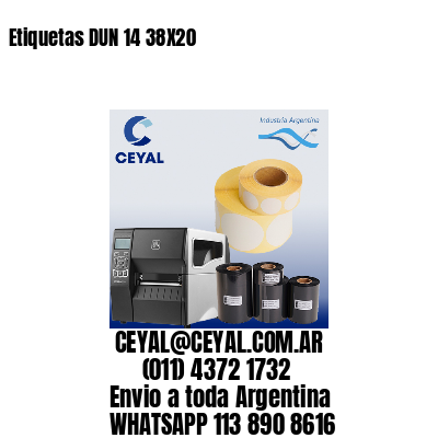 Etiquetas DUN 14 38X20