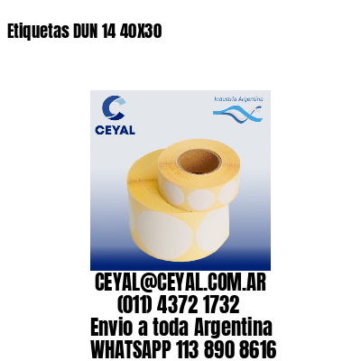 Etiquetas DUN 14 40X30