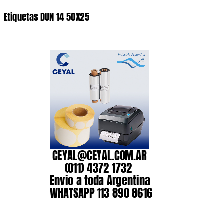 Etiquetas DUN 14 50X25