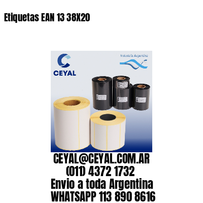 Etiquetas EAN 13 38X20