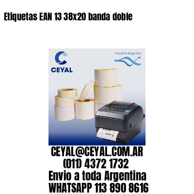 Etiquetas EAN 13 38×20 banda doble