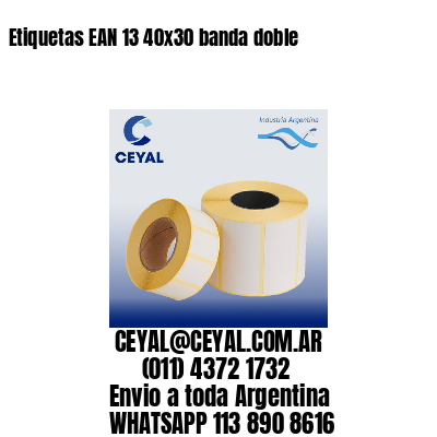 Etiquetas EAN 13 40×30 banda doble
