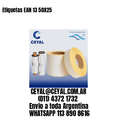 Etiquetas EAN 13 50X25