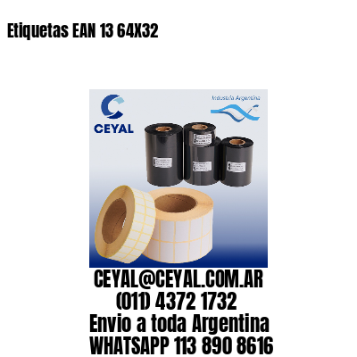 Etiquetas EAN 13 64X32