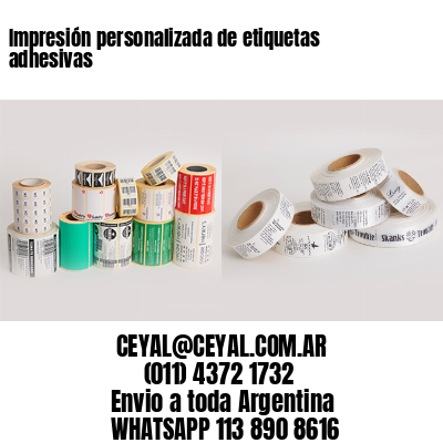 Impresión personalizada de etiquetas adhesivas