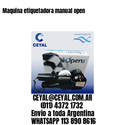 Maquina etiquetadora manual open
