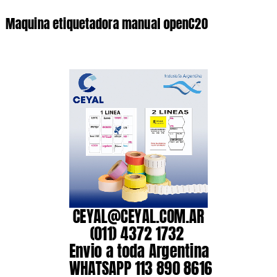 Maquina etiquetadora manual openC20