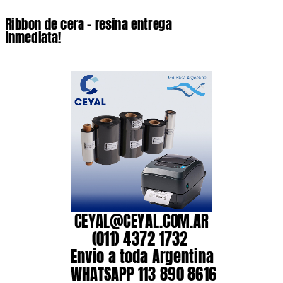 Ribbon de cera – resina entrega inmediata!