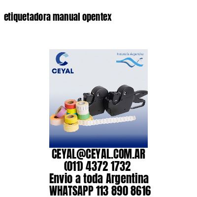 etiquetadora manual opentex