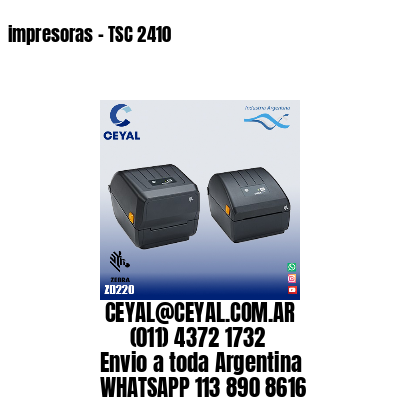 impresoras – TSC 2410