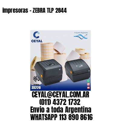 impresoras – ZEBRA TLP 2844