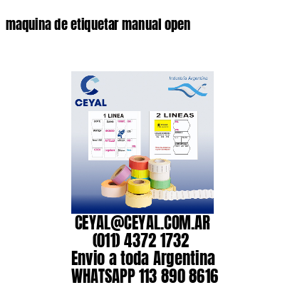 maquina de etiquetar manual open