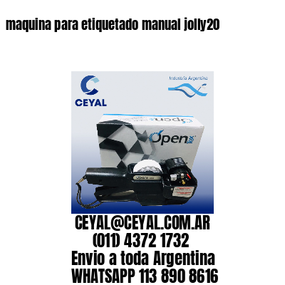 maquina para etiquetado manual jolly20