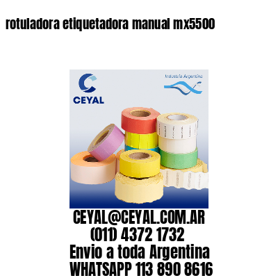 rotuladora etiquetadora manual mx5500