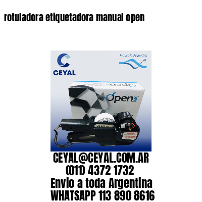 rotuladora etiquetadora manual open