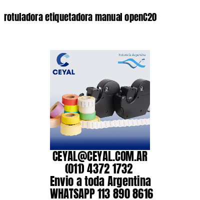 rotuladora etiquetadora manual openC20