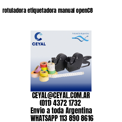 rotuladora etiquetadora manual openC8